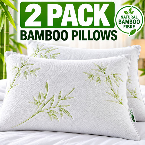 Pack bamboo pillows soft - bamboo,