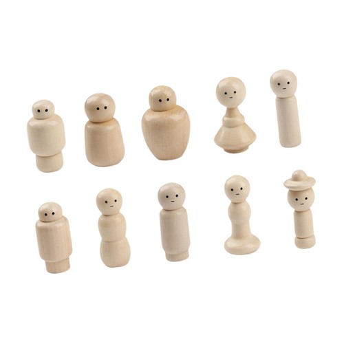 Pieces wooden peg dolls - dolls,