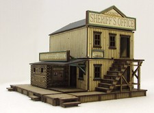 ACW WILD WEST -  SHERIFF'S OFFICE -  28mm FULLY BUILT & PAINTED MDF BUILDING