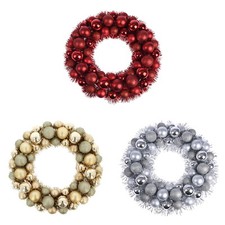 Christmas Wreath Tinsel Bauble Decorative Hanging Door Wall Winter Xmas D�cor