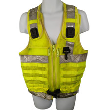 Arktis Molle Tactical Utility Vest Hi Vis Hi Viz Ex Police Security Grade C