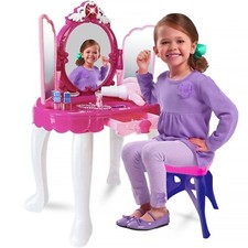 26Pcs Princess Vanity Kids Dressing Table & Stool Toy Kids Girls Role Play