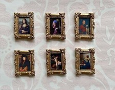 6 x Dolls House Oil Paintings