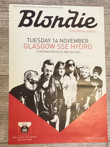Blondie concert poster - poster,