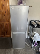 Swan Retro Silver Grey Fridge Freezer