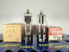 Pair RCA 6F8G Tested Like NOS Balanced Tube