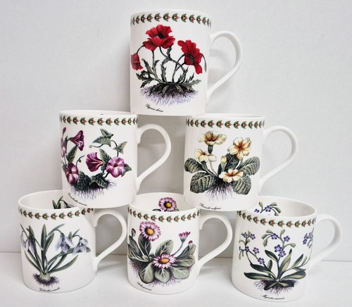Botanic flowers mugs set - botanic,