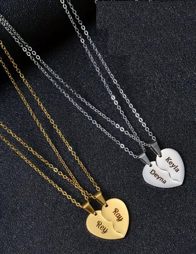 Personalized split heart - personalized,