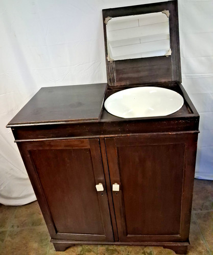 Antique wash stand with - wash,