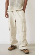 Urban Outfitters Cream BDG Jeans Ecru Denim Cargo Jeans W32”, L32” RRP: £85