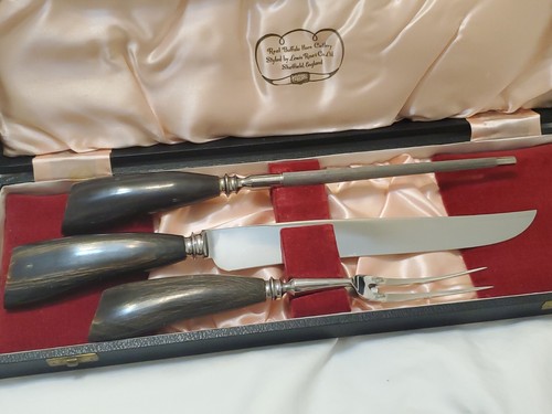 Vtg cutlery set with real -  vtg., "real