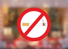 2 x No Smoking Stickers 100mm