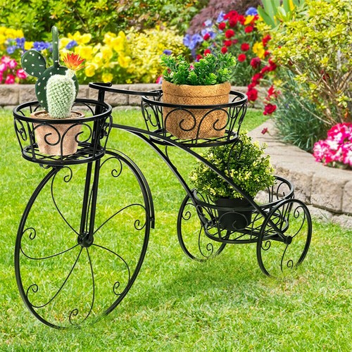 Bicycle style flower pot - flower,
