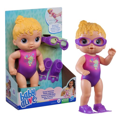 Baby alive sunny swimmer - sunny, 10"