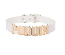 White Harley PUDDIN Halloween Cosplay Neck Choker