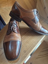 LOAKE MENS TWO TONED LEATHER SHOES UK SIZE 9 - CG G13