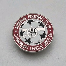 RARE ARSENAL CHAMPIONS LEAGUE 2005-2006 PIN BADGE