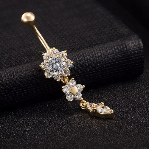 Belly bars navel - bars, crystal