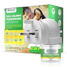 DOG CALMING DIFFUSER PLUG IN & REFILL HELPS STRESS ANXIETY BARKING CALM DOGS PET