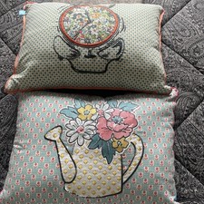 2 Helena Springfield Dottie Breakfast and  Mary Jane vintage floral cushions . 