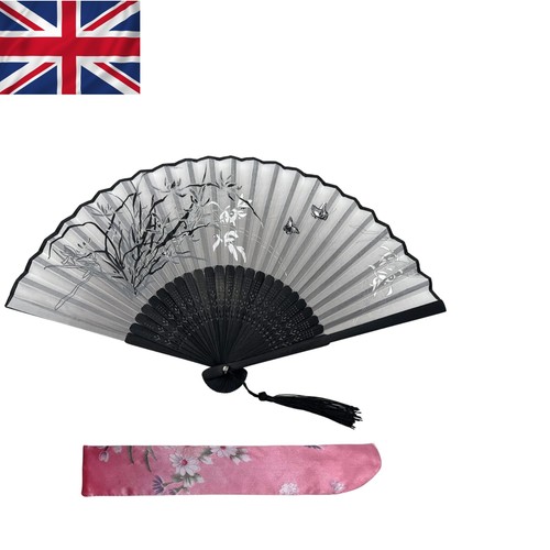Elegant folding hand fan with - elegant,