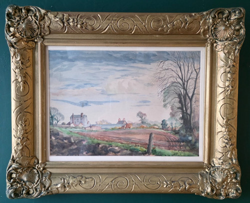 Vintage 1950 watercolour - 1950,