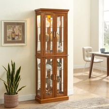 70"H Curio Cabinet with Glass