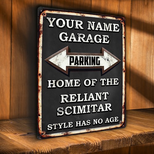 Reliant scimitar parking sign - reliant,