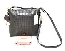 Radley Pockets 2.0 Faux Croc Medium Cross Body Bag Messenger Bag Thunder Leather