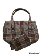 Ollie And Nic Green Tweed Bag