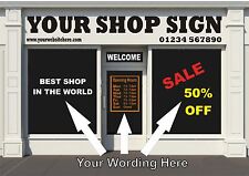 Custom Shop & Business Sign Decals/Stickers - Shop Window & Door Stickers
