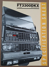 Daf Trucks DAF FT3300DKX Specification Foldout Brochure  4x2 Tractor 44 ton GCW