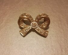 Vintage M&S Tiny Goldtone Bow