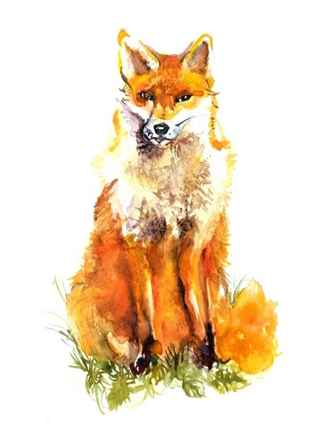Fox painting original