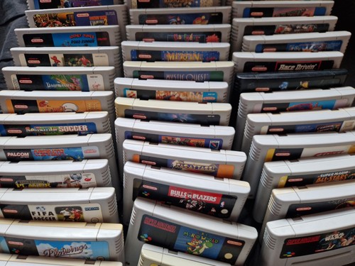 Super nintendo snes - games, cart