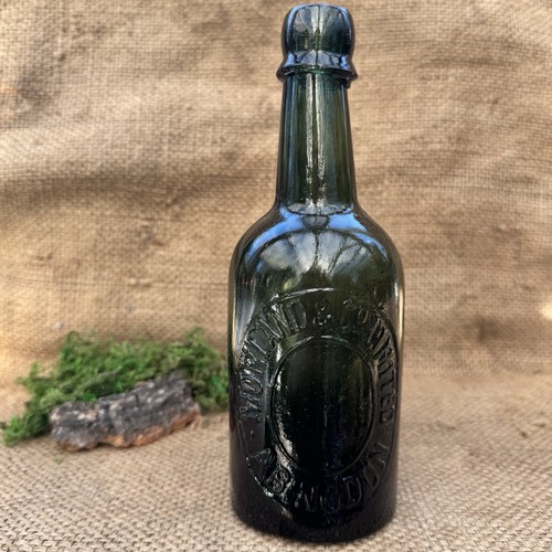 Antique embossed black glass - antique,