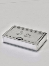 Antique Silver Victorian Snuff Box BARNET HENRY JOSEPH Chester 1885 **EX COND**