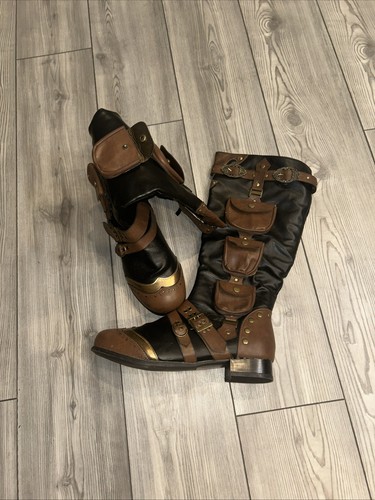 Black brown gold pirate - brown,