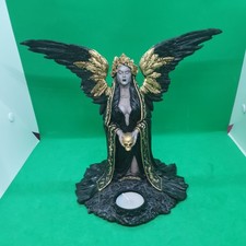Teresina Dark Reaper Angel Figurine 22cm Dark Fairy Candle Holder Gothic Statue