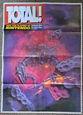 VINTAGE TOTAL MAGAZINE SUPER METROID POSTER SUPER NINTENDO SNES