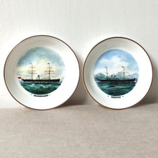 Royal Worcester Blue Funnel Line Orestes & Agamenon Pin Dishes/Tray. Perfect con