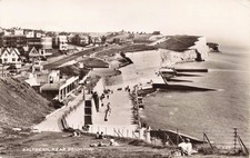 Vintage Saltdean Near Brighton Real Photo Postcard England Seaside Cliffs