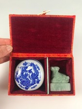 Chinese stone seal stamp set - chinese,