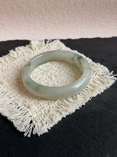 Natural jade bangle 8mm - jade,