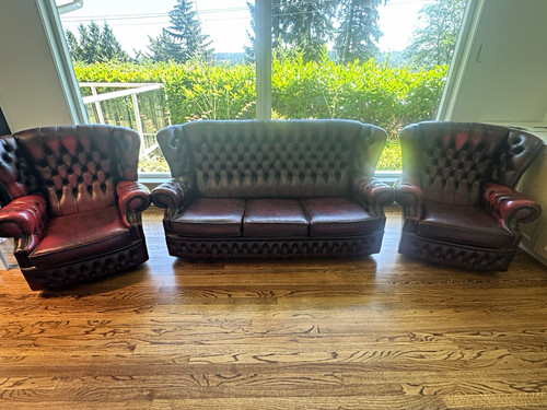 Vintage oxblood leather - vintage,