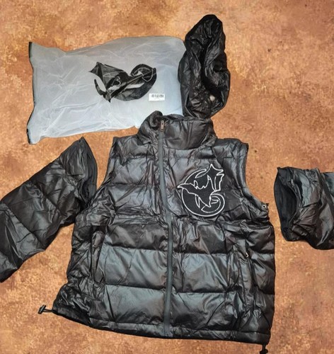 Corvidae men black puffer - men's,