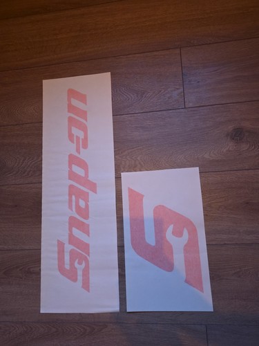 Snap orange decal set - snap, on
