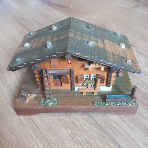 Vintage wooden swiss chalet - vintage,