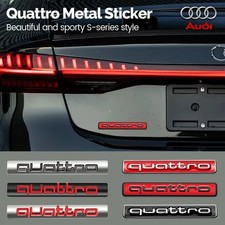 3D ABS Chrome Logo Quattro