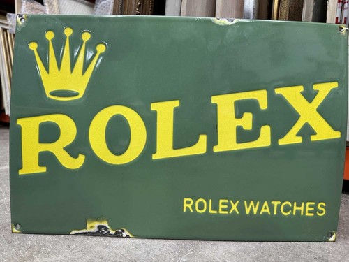 Rolex enamel sign 46cm 31cm - rolex,